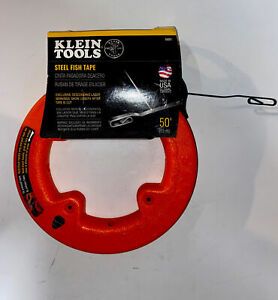 New Klien tools  56001  50’ Long x 1:8” Wide Steel Fish Tape