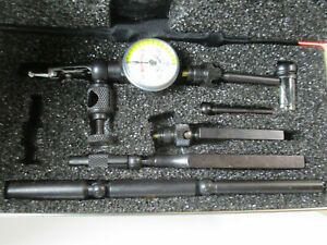 STARRETT # 711 Dial Indicator SET in OEM Red Case, All Mint Excellent, LN