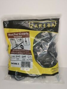 Zareba&#039;s Wood Post Screw-In Insulators (IWSIRB-Z) Bag of 25