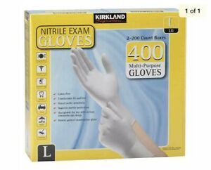 NITRILE EXAM GLOVES KIRKLAND 400 CT LARGE