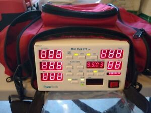 VITAL SIGNS INC. Pacetech 911 MiniPack Monitor, Bag, Power Supply - Tested for P