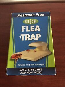 BioCare Indoor Flea Trap with Lightbulb &amp; Sticky Capture Pad, Nontoxic NOS