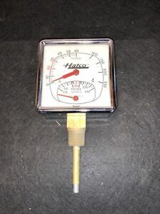 Hatco Temperature Pressure Guage Surplus Chrome Vintage