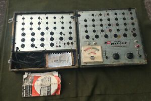 Dyna-Quick Model 650 Vintage Vacuum Tube Tester- Not Working For Repair