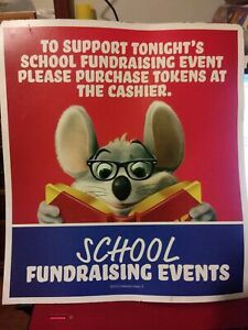 CHUCK E CHEESE Magnetic Signs School fundraising Events 10 x 11