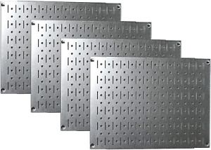 Pegboard Wall Organizer Tiles - Wall Control Modular Galvanized Steel Pegboard -