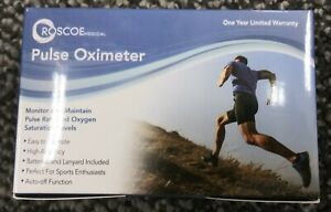 Roscoe Medical Finger Pulse Oximeter O2 Monitor, Pulse Ox Finger Oxygen Monitor