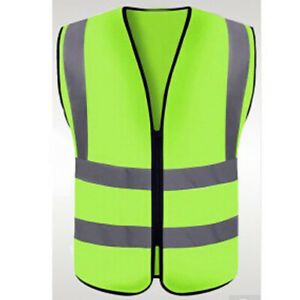 High Visibility Reflective Security Vest Waistcoat Outdoor Work Clothes Coat