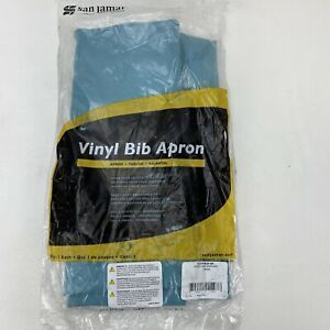 2x San Jamar 614DVA20-GN Dishwasher PPE Vinyl Apron Green 45&#034;L x 36&#034;W