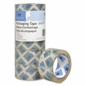 Business Source Clear Packaging Tape, 2&#034;x55 Yds, 3&#034; Core, 6 Rolls (BSN64013)