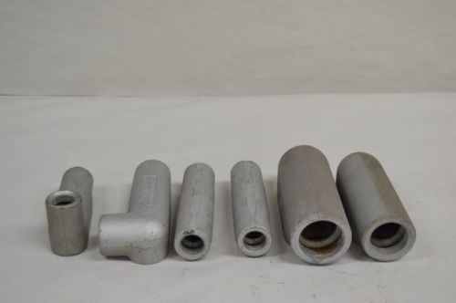 LOT 6 CROUSE HINDS ASSORTED CONDULET CONDUIT BODY FITTING D204110