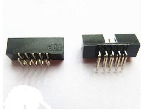 10 pcs 2.0mm 2*5 Pin 10 Pin Right Angle Male Shrouded PCB IDC Socket Box header