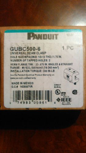 Panduit universal solid copper bar beam clamp gubc500-6 grounding bar for sale