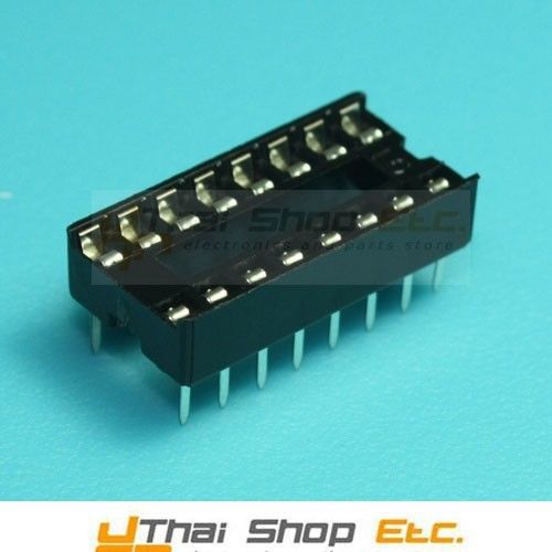 5 pcs. 16 pin dip ic sockets adaptor solder type - free shipping for sale