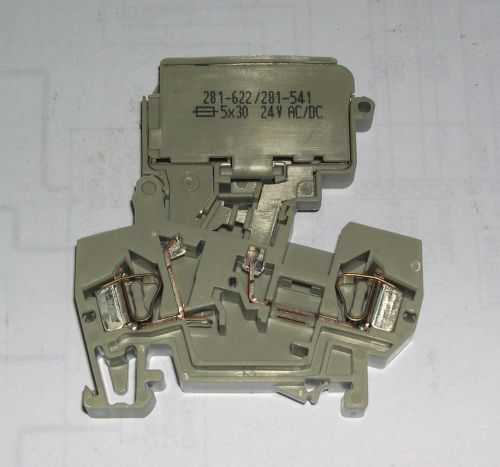 Wago, fused disconnect terminal block  281-622/281-541, lot of 80 for sale