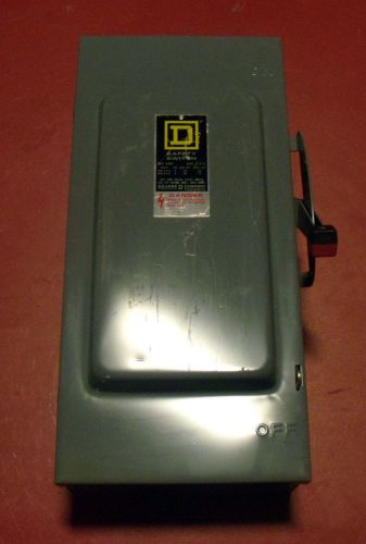 Square d 100 amp safety switch h363 600 vac for sale