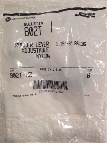 ~new in package~ allen bradley 802t-w2 series b adjustable roller lever for sale