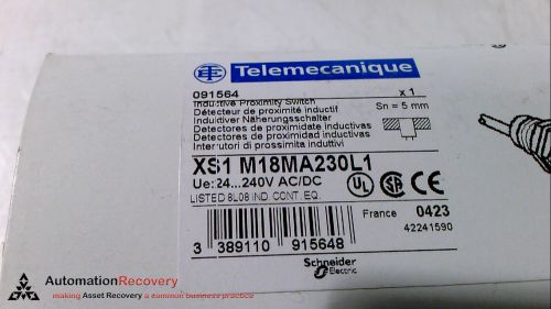 Telemecanique xs1-m18ma230l1 proximity switch inductive 240vac 200ma x, new for sale