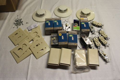 Huge!!! Lot of Leviton/ Lutron Dimmers/Switches/Faceplates/Screws/Outlets