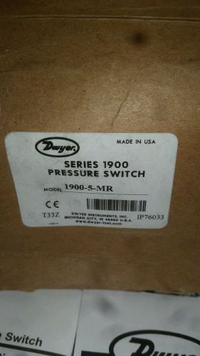 Dwyer pressure switch