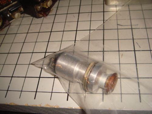 Lighted amber nos  aircraft panel pushbutton switch unit w/ bulb in place for sale