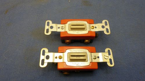Pass &amp; seymour # 20ac3l ,lot of 2, 3 way locking switch,20 amp 120/277 volt(new) for sale