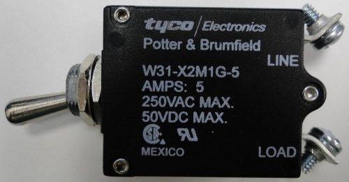 Tyco Electronics Potter &amp; Brumfield W31-X2M1G-5 SPST Toggle Switch