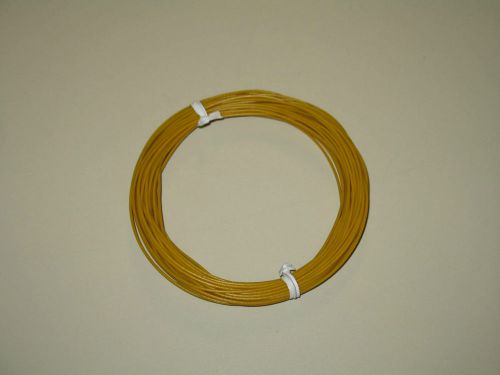 28 AWG STRANDED HOOK-UP WIRE 10m (32.8ft) Yellow, Flexible, US seller.