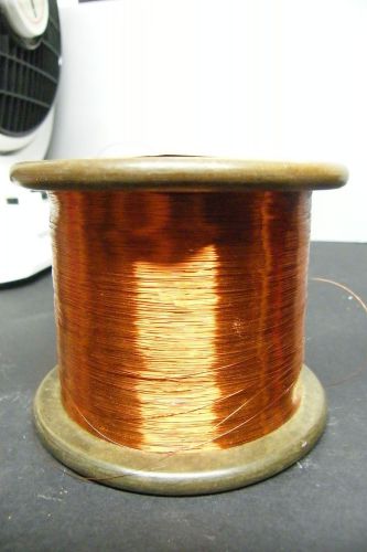 Insulated rated f copper magnet wire ge .0056 diameter awg 35 gauge over 5 lbs. for sale