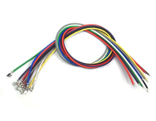 100pc vh 3.96mm pin + wire 18awg 1007 vw-1 80°c ft-1 90°c ul csa l=45cm 10 color for sale