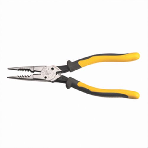 Klein Tools J2068C All-Purpose Pliers Strips &amp; Cuts 8-16 AWG Solid Wire