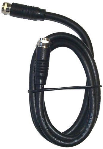 Black Point Products BV-081 3-Foot RG-6 H.D. Coax with Fittings  Black