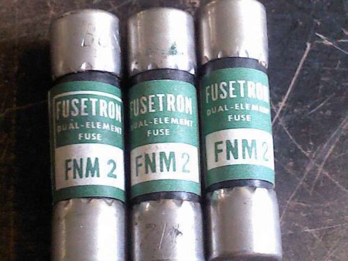 LOT  3 BUSS FUSES FNM 2  CLASS DUAL ELEMENT RATED AT SC 100A 250V