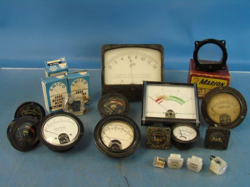 Lot of 19 Electrical Meters Radio, Tube Tester, SW, Military, Ham Radio New/Used