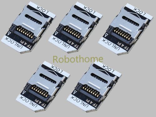 5pcs tf to sd card socket pinboard card slot for raspberry pi brand new for sale