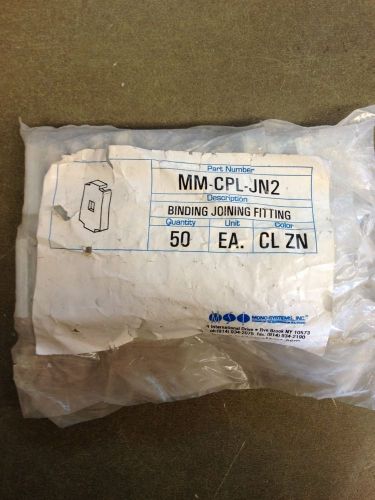 Mono-Systems, Inc. Binding Joining Fitting Mm-cpl-jn2 Mmcpljn2 50 New