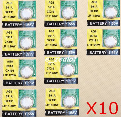 10pcs ag8 perfect coin batteries watch batteries button batteries for sale