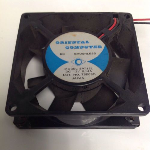 ORIENTAL COMPUTER * 12VDC 0.14A DC BRUSHLESS COOLING FAN * 8PT12L