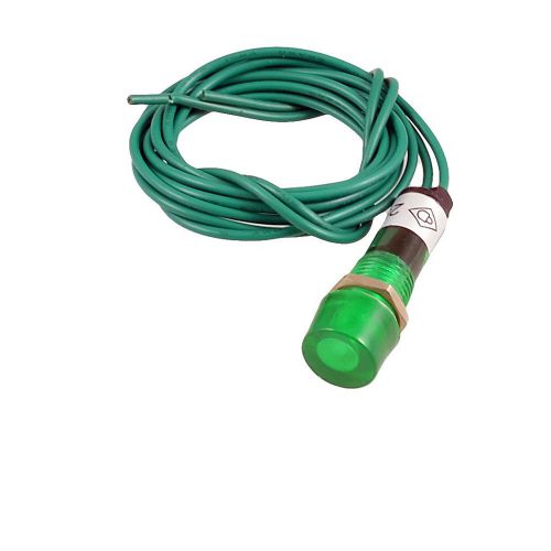 Neon indicator pilot signal lamp green light ac 250v w cable u for sale