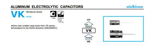10pcs Nichicon VK 100V 1000UF electrolytic capacitor 18X35.5mm 85°C