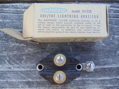 AMPHENOL LIGHTNING ARRESTOR  model # &#034;114-328&#034;   UHF/VHF