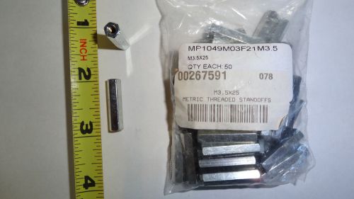 4.99steel stand off metric nuts  3.5x25mm lg. x6mm hex for sale