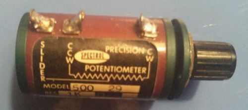Spectrol Precision Potentiometer                               1K. MODEL 500  29