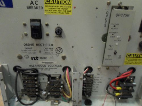 (l24) 1 northern telecom qsd43 rectifier for sale
