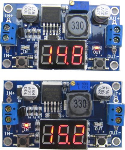 DC Buck Converter LM2596 Voltage Regulator LED Voltmeter 36V to 24V 12V 5V 3.3V