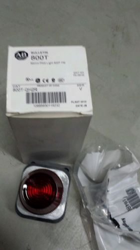 NEW IN BOX &#034;GENUINE&#034; ALLEN BRADLEY 800T-QH2R RED PILOT LIGHT V 12-130V LED bulb