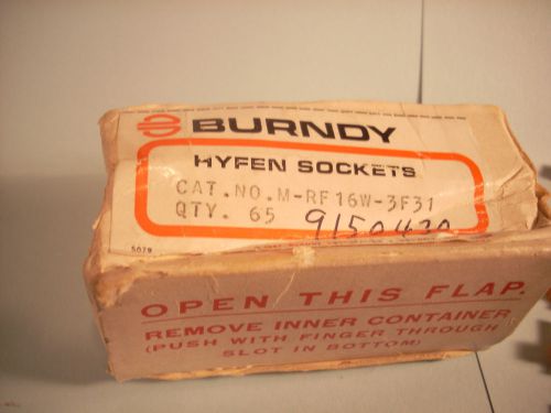 65 EA BURNDY HYFEN PINS CONTACT,ELECTRICAL MRF16W3F31 NSN 5999-00-842-1862