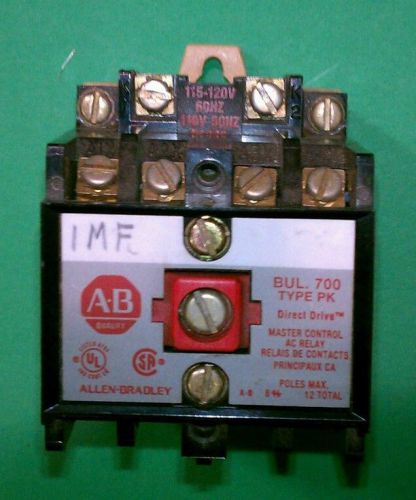 Allen bradley 700-pk400a1 ser. b control relay for sale