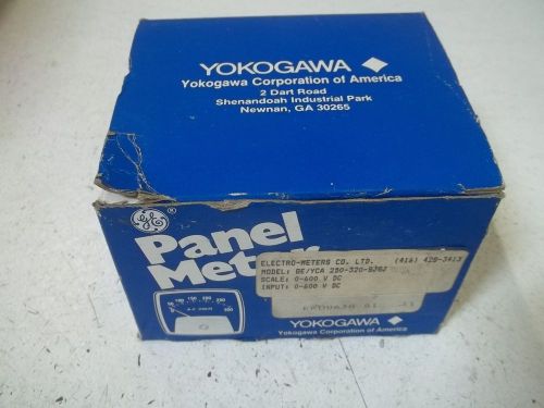 YOKOYAWA GE/YCA250-320-SJSJ PANEL METER 0-600 *NEW IN A BOX*