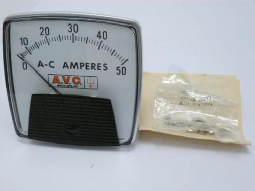 90521 New-No Box, AVC  Panel Meter, 0-50 AC Amperes